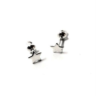 Серьги-пусеты «Звездочки» детские, серебро 925