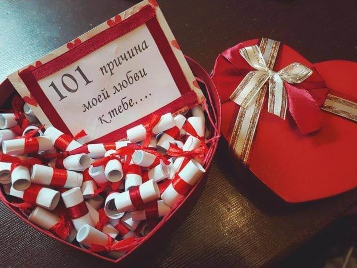 Романтичные сладкие подарки