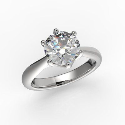 Кольцо помолвочное Сбывшаяся мечта, золото 585