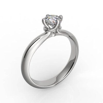 Кольцо помолвочное Чистота, золото 585