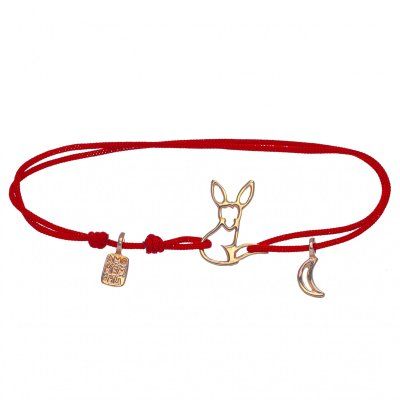  Браслет Лис из сказки Маленький принц Антуана де Сент-Экзюпери, золото 750