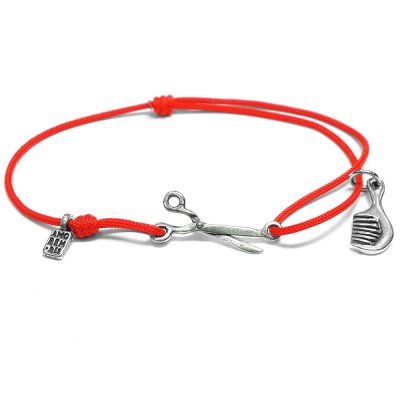 Браслет Ножницы для стилистов, серебро 925