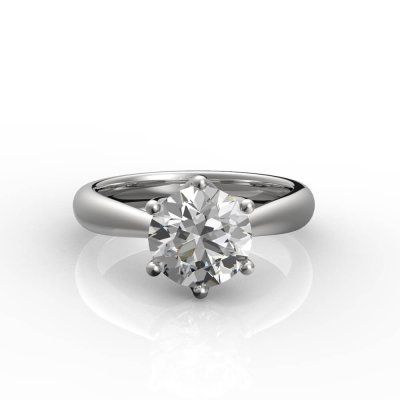 Кольцо помолвочное Сбывшаяся мечта, золото 585