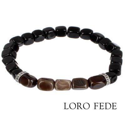 Браслет LORO FEDE Способность из агата и серебра 925