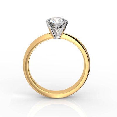 Кольцо помолвочное Волшебство, золото 585 пробы