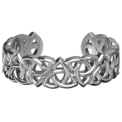 Кольцо Трикветра, серебро 925 — символ единства и вечности