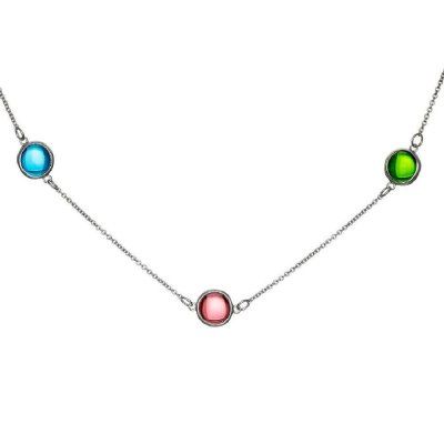 Чокер Алхимия, минералы 8 мм, серебро 925