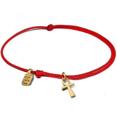 Браслет Анкх малый, золото 585