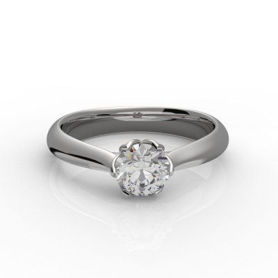 Кольцо помолвочное Роза, золото 585