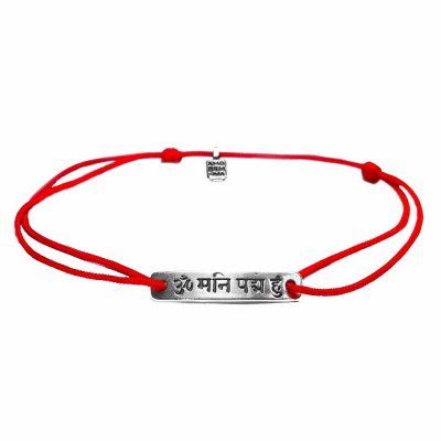  Браслет Мантра Ом мани падме хум, серебро 925
