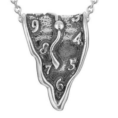 Кулон на цепи Время, серебро 925