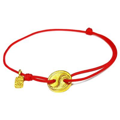  Браслет Инь и Ян/Инь - Ян, золото 585