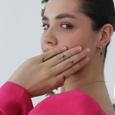 Серьги Энергия мечты, розовый топаз 8 мм, серебро 925