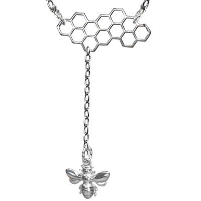 Кулон на цепи Пчёлка летит, серебро 925