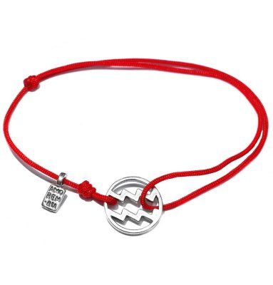 Браслет, знак зодиака Водолей, серебро 925