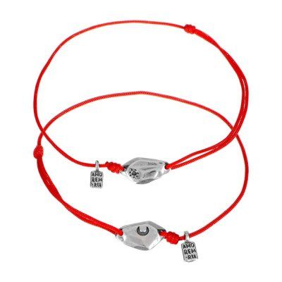 Парные браслеты Ты Луна - Я Солнце, серебро 925