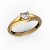 Кольцо помолвочное Любовь с первого взгляда, золото 585 пробы, цена без бриллианта фото 1 Аmorem