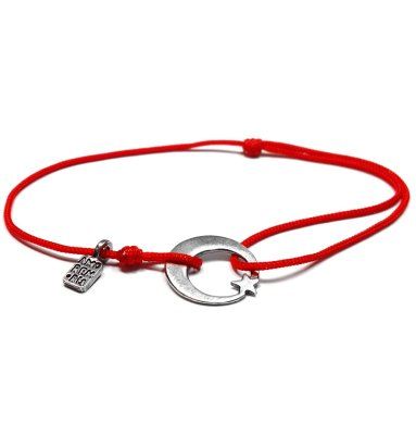  Браслет Полумесяц со звездой, серебро 925