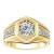 Мужское помолвочное кольцо Гордость, золото 585 и бриллианты фото 1 Аmorem