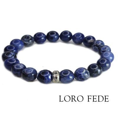 Браслет LORO FEDE Судьба из содалита и серебра 925