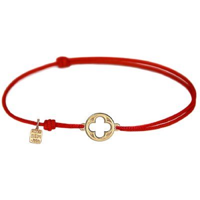 Браслет Квадрифоль, золото 585 — символ гармонии и целостности 