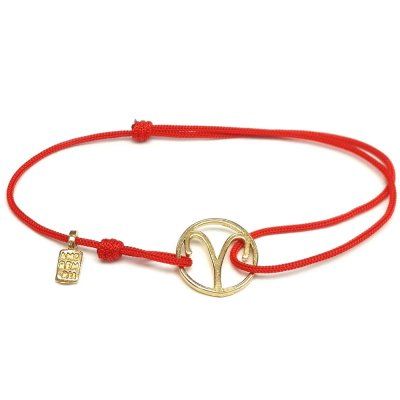 Браслет, знак зодиака Овен, золото 585