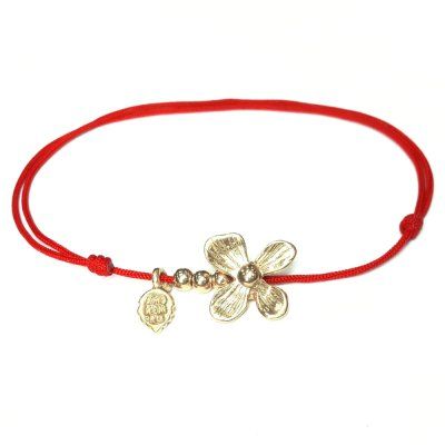  Браслет Цветок, золото 585