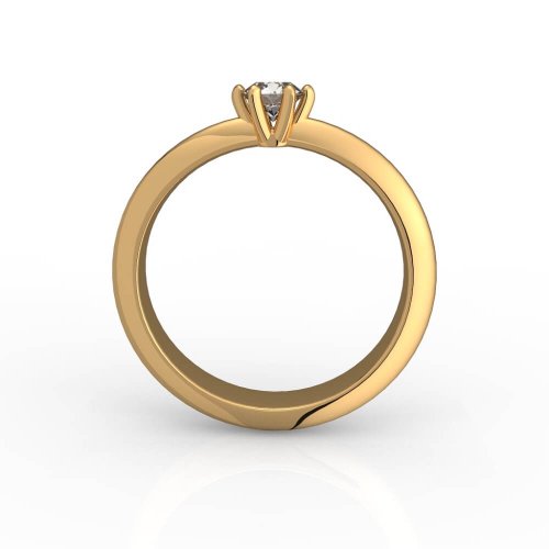 Кольцо помолвочное Романтик, золото 585 пробы, цена без бриллианта фото 6 Аmorem