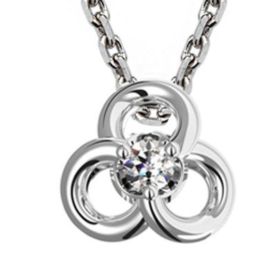 Кулон на цепи Целостность с фианитом, серебро 925