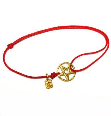  Браслет Пентакль печать царя Соломона, золото 750