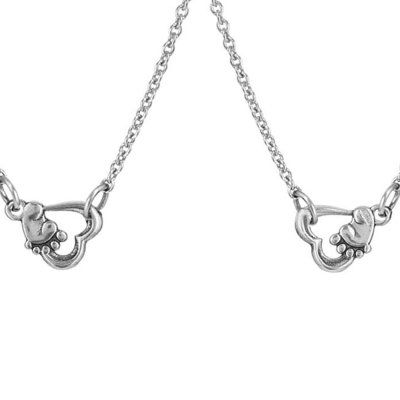 Парные кулоны на цепи Любовь к малышу, серебро 925