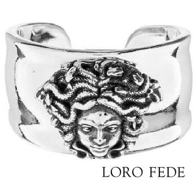 Кольцо Медуза Горгона, серебро 925