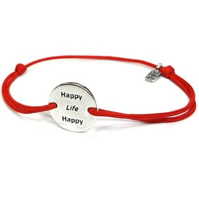 Браслет-плашка для гравировки Круг MEMO, серебро 925