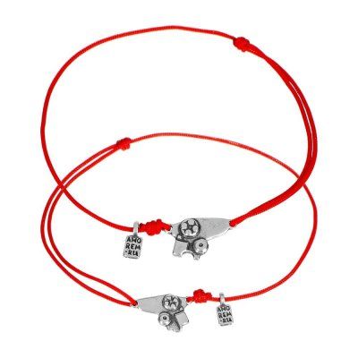 Парные браслеты PlayStation, серебро 925 