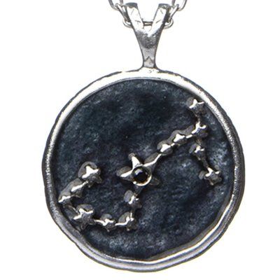 Кулон Знак зодиака Скорпион на цепочке, серебро 925