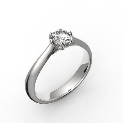 Кольцо помолвочное Роза, золото 585