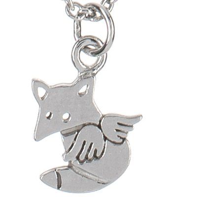 Чокер Лиса с крыльями, серебро 925 — символ мудрости и свободы