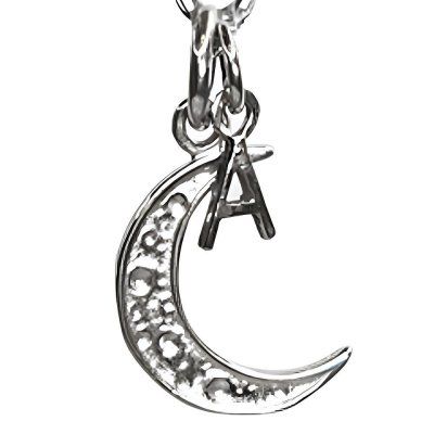 Кулон на цепи Месяц, серебро 925