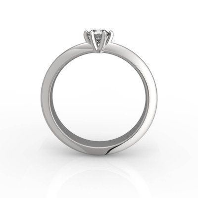 Кольцо помолвочное Романтик, золото 585