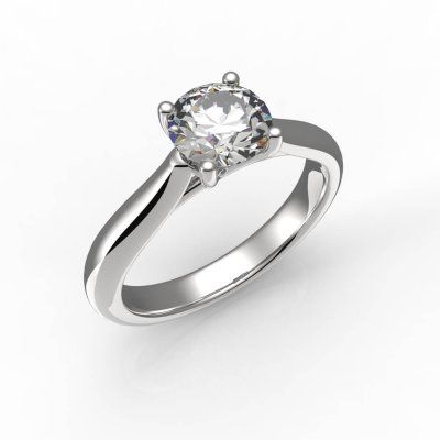 Кольцо помолвочное Навсегда, золото 585