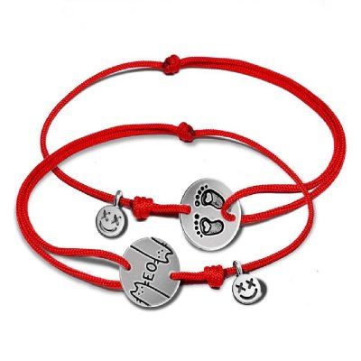 Парные браслеты Котики, серебро 925