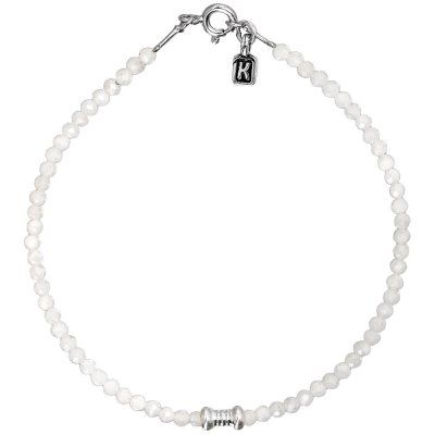 Браслет "Moon" из лунного камня и серебра 925