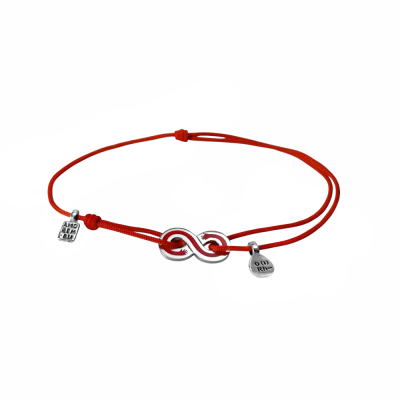 Браслет Код Связи I группа крови, Rh- с эмалью, серебро 925 