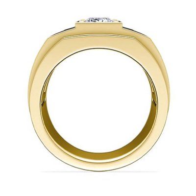 Мужское помолвочное кольцо Структура, золото 585 и бриллиант