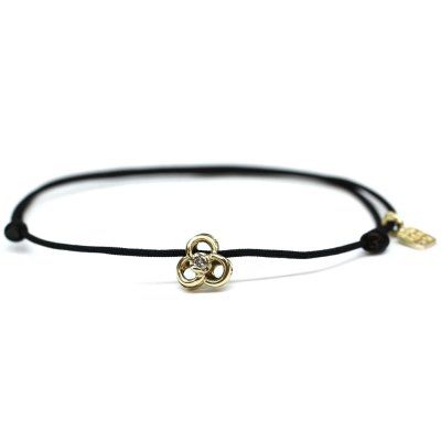  Браслет Целостность с бриллиантом, золото 585