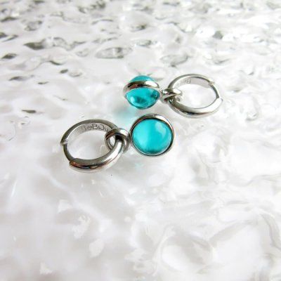 Серьги Энергия совершенства, турмалин параиба 8 мм, серебро 925