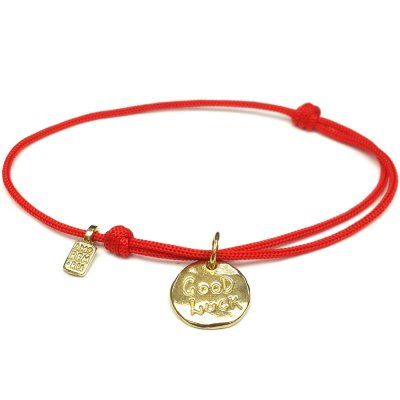  Браслет Удачи - знак клевер, золото 585