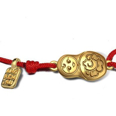 Браслет Матрёшка, золото 585