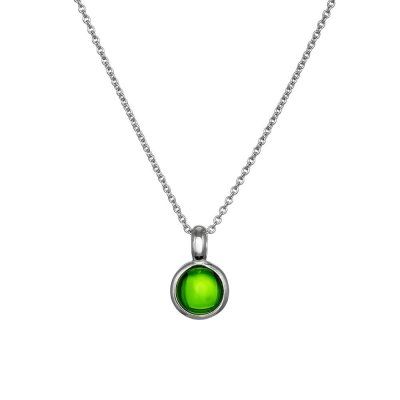 Колье Энергия гармонии, верделит 8 мм, серебро 925
