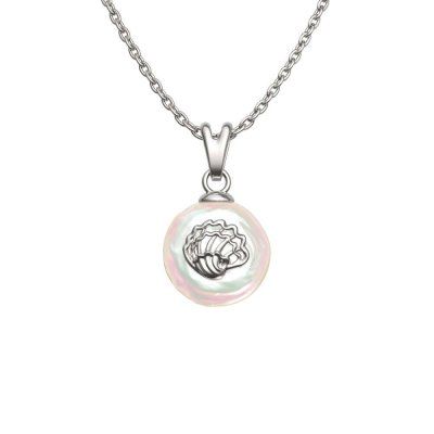 Колье Fabulamare Ракушка, серебро 925 